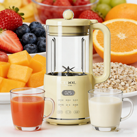 Mixeur Électrique Multifonctionnel OEM d'Usine avec Pot en Verre de 1200 ml, pour Jus, Smoothies et Lait de Soja, avec Fonction Chauffante