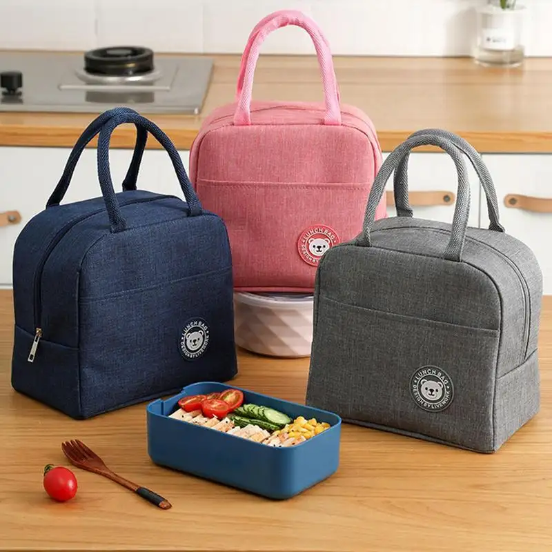 Borse da Picnic carine addensate portatili Bento Box Pouch borse termiche per il pranzo per i bambini della scuola