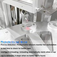 Machine de remplissage multifonctionnelle pour bouteilles de jus de fruits en poudre, avec système de pression et de bouchage, pour emballage jetable en plastique