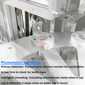 Machine de remplissage multifonctionnelle pour bouteilles de jus de fruits en poudre, avec système de pression et de bouchage, pour emballage jetable en plastique - Product Image 4