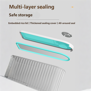 Di alta qualità per uso alimentare PP 11kg contenitore di stoccaggio di riso con misurino salvaspazio da cucina distributore di cereali - Product Image 4