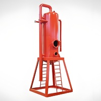 Séparateur de gaz liquide H2S / Séparateur de gaz de boue, équipement efficace de haute qualité, garantie 1 an pour les champs pétrolifères