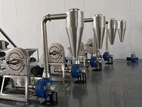 Pulvérisateur cyclonique pour l'industrie alimentaire, machine à broyer les feuilles de thé, poivre, curcuma, menthe en poudre, collecteur de poussière à impulsions