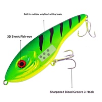 Leurre de pêche transfrontalier pour gros poissons, jig longue portée, 53g, VIB coloré, matériaux ABS, nouveau type, pour la pêche au bar avec hameçons