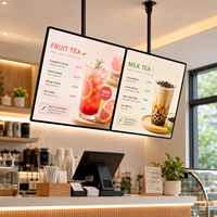 Panneau lumineux LED pour restauration rapide, cadre en aluminium, menu suspendu, affichage de prix pour restaurant et magasin, panneau publicitaire en acrylique, enseigne lumineuse