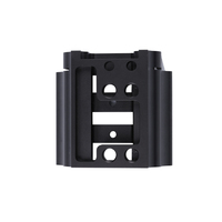 Pièce en aluminium anodisé noir sablée à paramètres complexes, gravure de haute précision, usinage direct CNC