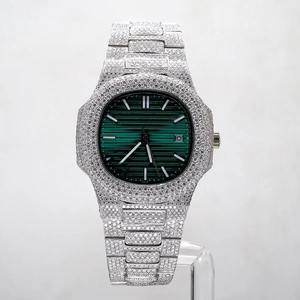 Montre en acier inoxydable avec diamants pour homme et femme, 40 mm, étanche, accessoire de mode, best-seller, disponible à bon prix - Product Image 5