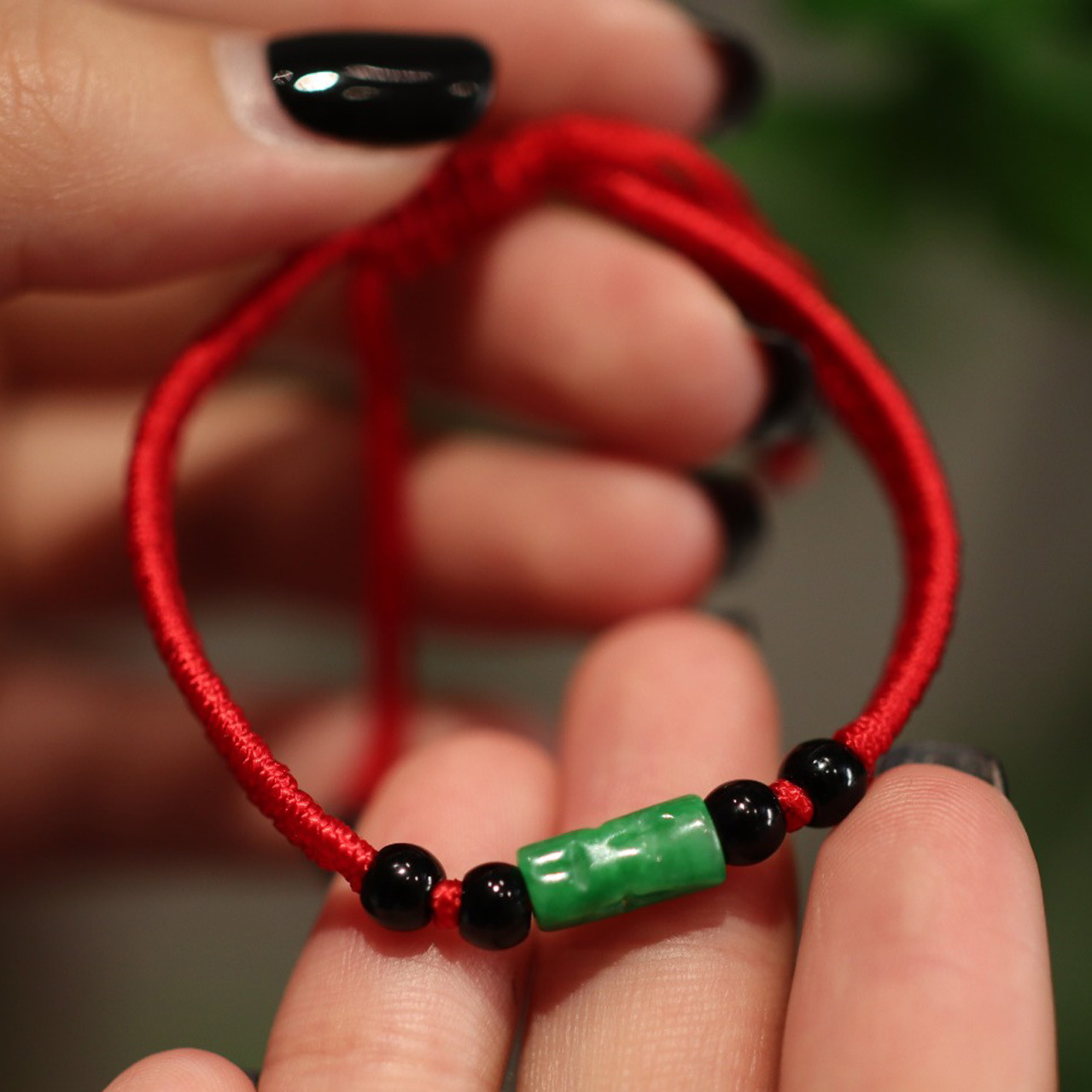 16-2.Joint de bambou aussi droit que la pluie fleur crucifère Jade froid