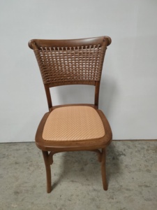 Usine de fabrication de location <span class=keywords><strong>d</strong></span>'événement de mariage salle à manger banquet <span class=keywords><strong>résine</strong></span> canne corde tresse chaise arrière - Product Image 4