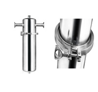 Filtre à air de niveau sanitaire boîtier de filtre d'évent de réservoir en acier inoxydable 316L 0.22 Um avec cartouche filtrante en PTFE hydrophobe