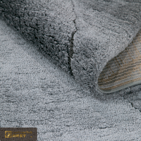 Tapis shaggy de luxe LandScopeTech, 25 mm, à poils longs, gris, moelleux, tapis belge Wilton, isolation acoustique, chambre principale, doux
