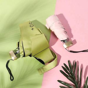 Paraguas de Bolsillo Mini Compacto Ultraligero Promocional con Logotipo Personalizado, Superventas 2025, Paraguas Plegable de 5 Secciones con Protección UV y Funda - Product Image 1