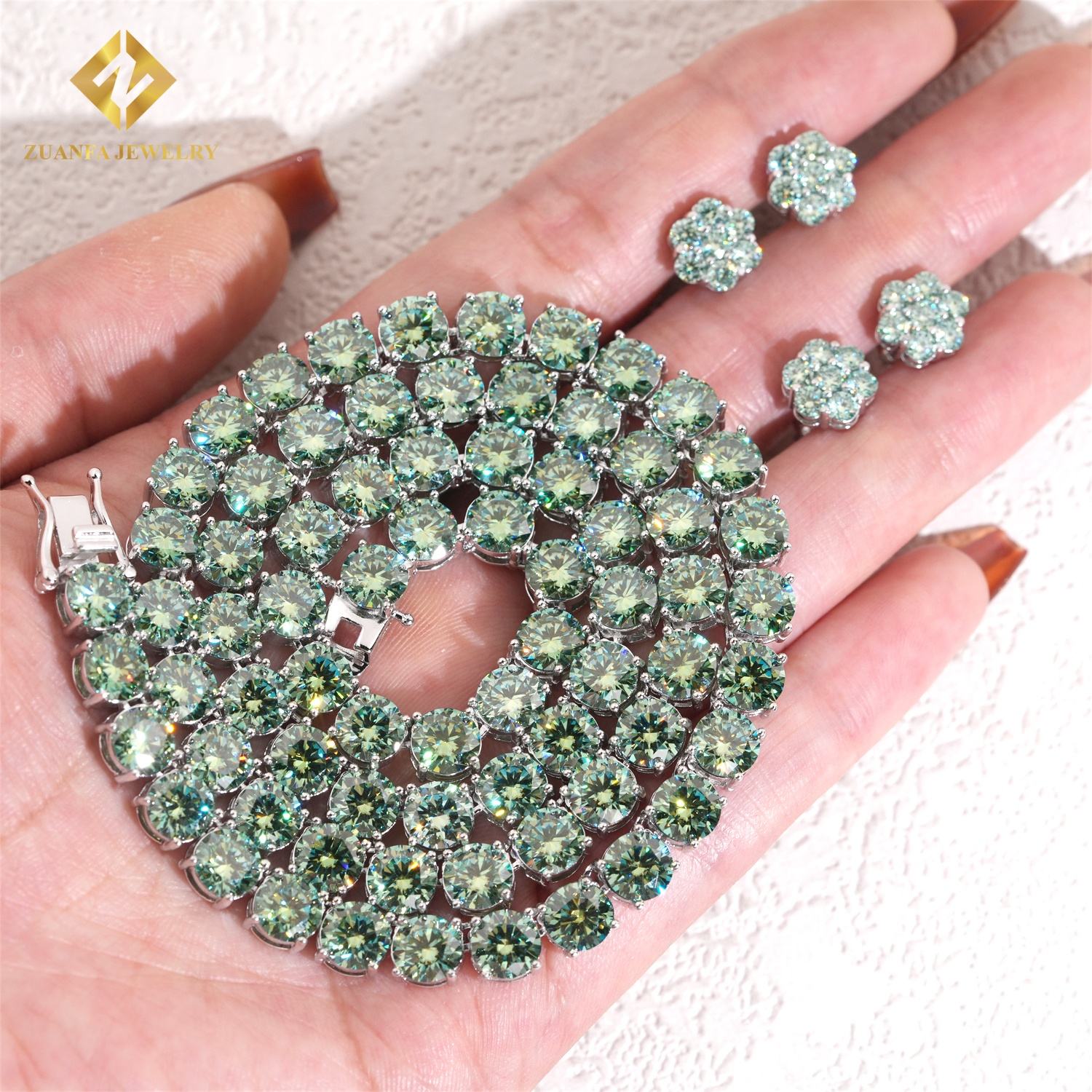 6.5mm silver +earring 8mm