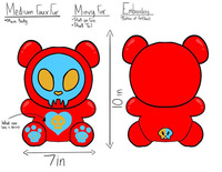 Bas quantité minimale de commande mignon Kawaii personnalisable ours rouge en peluche Animal jouet vêtements en gros Anime en peluche animaux en peluche mignon jouets personnalisés