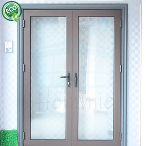 Puertas Francesas Dobles de Entrada, de Aluminio Impermeable con Doble Acristalamiento, Fabricadas en Foshan - Product Image 4