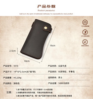 2025 Echt Lederen Portemonnee Gek Paard Lederen Ketting Lange Portemonnee Dragon Patroon Multi-Card Slot Portemonnee Telefoonhouder Portemonnee Portemonnee