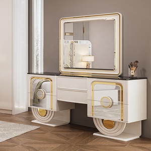 Ensemble de lit king size moderne et luxueux, chambre double, ensemble complet de meubles de chambre à coucher, 5 pièces, cadre en bois, meubles turcs, 012 Meubles de chambre à coucher - Product Image 2