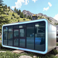 Offre Spéciale moderne luxe Apple cabine espace Capsule maison installation rapide paquet plat en acier pour les vacances utiliser en plein air bureau Pod