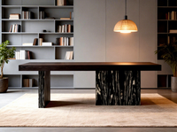 Bureau d'écriture en bois minimaliste moderne | Bureau d'étude en bois massif pour la maison | Bureau d'ordinateur élégant de style scandinave avec placage en bois d'orme