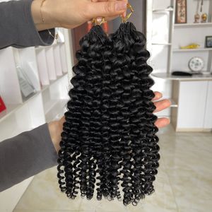 Extensiones de cabello humano natural listas para enviar, con ondas profundas, rizadas estilo birmano, afro, rizadas tipo Jerry, para crochet, trenzado, de alta calidad. - Product Image 4