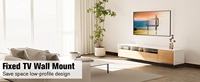 حامل تلفزيون ثابت على الحائط من زينو مع ميزان، لشاشات 26-65 بوصة، LCD/LED، متوافق مع VESA 100x100-400x400، حامل تلفزيون ثابت D2-F
