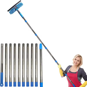 Wholesale Car <b>Mop</b> Cleaner Foam Cleaning Brush Windshield Roof Window Maintenance Stretching Handle Set - Product Image 6