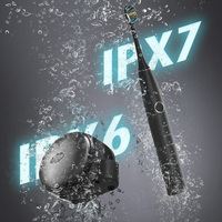 2025 tendance longue durée de vie de la batterie 2 en 1 IPX6 haut-parleur avec brosse à dents sonique intelligente IPX7 pour salle de bain