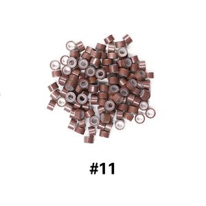 <span class=keywords><strong>Micro</strong></span> perles doublées en silicone, 5mm, outil pour Extensions de cheveux humains, 1000 pièces, offre spéciale - Product Image 3