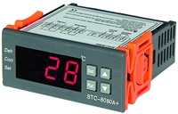 Contrôleur de température numérique double STC-3008 pour réfrigération et CVC, 12V 24V 220V, thermostat à deux sorties relais avec sonde