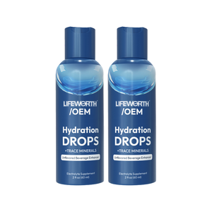 LIFEWORTH Pure Electrolyte Mineral Drops - 40 порций, концентрат без вкусовых добавок, без сахара, для ежедневного увлажнения организма - Product Image 1