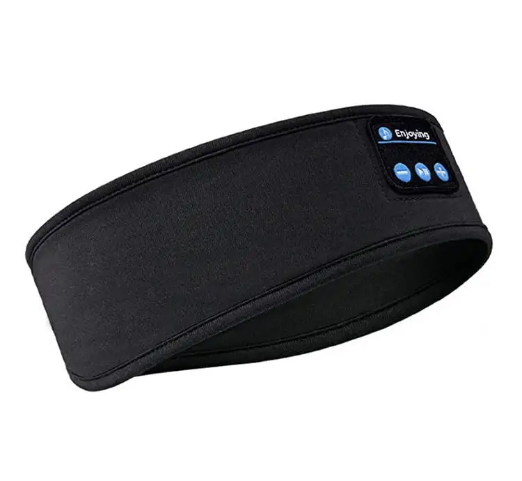 Sleep Eye Mask with Bluetooth 5.0 Headphones Soft Elastic Comfortable Headband ASMR Sleeping Band 10H Music