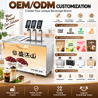 Distributeur de thé commercial DIY, machine à thé multi-saveurs, station de distribution de boissons automatique pour salon de thé et café