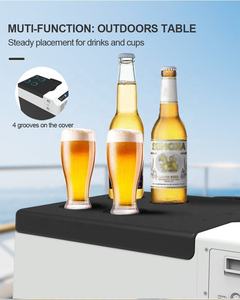 HEYRV 12V/24V 15L Smart <span class=keywords><strong>Move</strong></span> Car réfrigérateur APP <span class=keywords><strong>Control</strong></span> faible bruit avec lumière LED Portable Camping <span class=keywords><strong>caravane</strong></span> voiture Mini réfrigérateur - Product Image 4