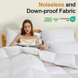 لحاف/بطانية محشوة بريش البط عالي الجودة، مبطنة بأسلوب صندوقي للمنزل - Product Image 4