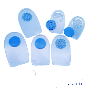 Gel di <span class=keywords><strong>Silicone</strong></span> tacco tazze inserti per scarpe assorbimento degli urti tacco piede sollievo dal dolore sportivo Comfort plantare efficace plantare - Product Image 6