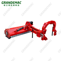 Tondeuse à fléaux hydraulique à déplacement latéral pour travaux agricoles, série AGF, largeur de travail de 1,4 à 2,2 m, machine à couper l'herbe avec certification CE