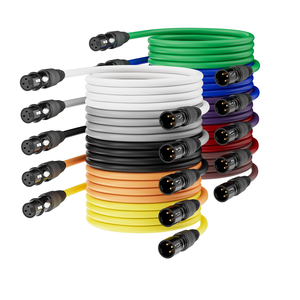 Câble audio XLR Hi-Fi personnalisé OEM, 3 broches mâle/femelle, équilibré, double canon, pour microphone <span class=keywords><strong>de</strong></span> scène, mélangeur, haut-parleur, rallonge - Product Image 1