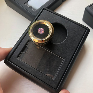 Nhà máy trực tiếp kim loại hộp tròn với cơ sở hiển thị tấm trang sức mẫu đá quý nhỏ màu kho báu mới - Product Image 3