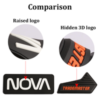 Étiquette en caoutchouc de silicone souple 3D personnalisée pour vêtements logo Patch patchs de transfert de chaleur étiquette en silicone