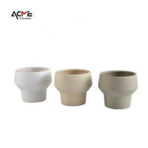 Nordic Decor Matte Round <strong>Cute</strong> Small Clay Succulent Flower Pot Ceramic Planter Pots for <strong>Plants</strong> Succulent - Product Image 1