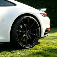 Jantes en alliage forgé noir brillant personnalisées SRD, alésage central 15-30 pouces, pour voitures de luxe Tesla, Benz, BMW, Audi, Toyota, Ford, Jeep, Land Rover