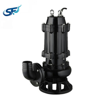 Pompe à eaux usées triphasée 15 m³/h, hauteur de refoulement 25 m, 3 kW 4 CV, IP68, joint mécanique, pour transfert d'eaux usées CE