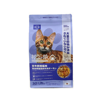 Sac personnalisé pour aliments pour animaux de compagnie Sac d'emballage alimentaire en plastique pour animaux de compagnie Sacs pochette debout en aluminium à fond plat pour aliments pour animaux de compagnie