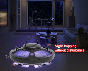 Trampa para moscas para mosquitos con cuentas de luz UV de 4 modos físicos para interiores con 2 almohadillas adhesivas gratis - Product Image 2