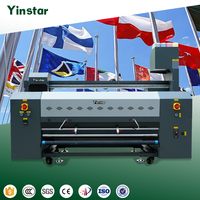 Yinstar 1,2 m I3200 Bandera de playa Rollo de tela Plotter de impresión digital Máquina de sublimación de inyección de tinta grande para imprimir impresora de banderas