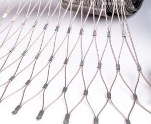 Customizable Corrosion Resistant Woven Plain Weave Stainless Steel Wire Rope Bird Netting Flexible Mesh Zoos Parks Cutting - Product Image 3