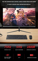 Moniteur de jeu pour ordinateur 24 pouces, panneau IPS anti-lumière bleue, 144 Hz, temps de réponse de 5 ms, 99 % sRGB LED pour PC