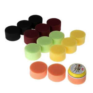 Tampons de polissage en éponge Weiyuan, 2 pouces, lot de 16 pièces, pour le detailing automobile, le cirage, utilisation avec machine pneumatique - Product Image 3