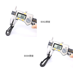 Plastic Hooks <b>Double</b> Adjustable Rotating Anti Shifting For Baby <b>Stroller</b> Bag Accessories Black 26Mm - Product Image 2