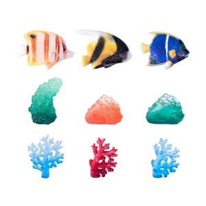 Micro-paysage weij, petits poissons, tortue, récif corallien, pierre, aquarium, aménagement paysager de réservoir, accessoires décoratifs de bricolage - Product Image 1